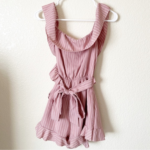 Superdown Angela Wrap Tie Romper - Picture 3 of 3